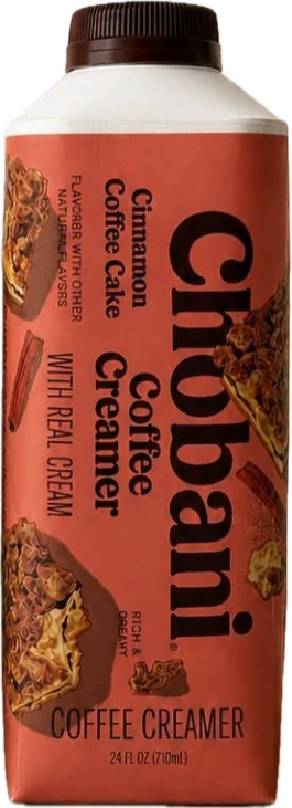 Chobani coffee creamer cinnamon coffee cake