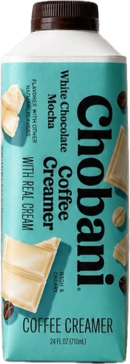 Chobani coffee creamer white chocolate mocha
